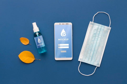 Free Face Mask Minimal Concept Mock-Up Psd