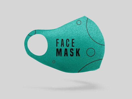 Free Face Mask Mockup Psd