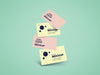 Free Falling Business Card Mockup
