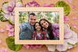 Free Family Frame Flower Concept Mock-Up Psd