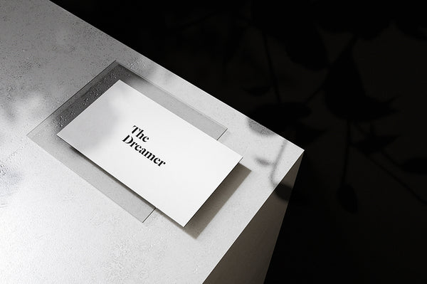 Free Fancy Business-Card Mockup 4