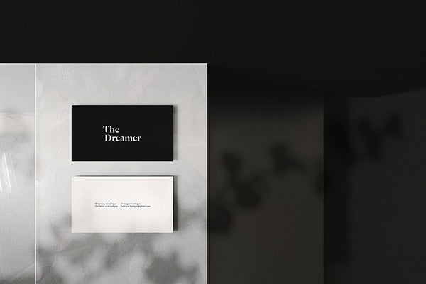 Free Fancy Business Card Mockup