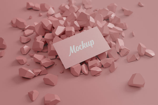 Free Fashionable Business Card Mockup