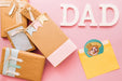 Free Fathers Day Mockup With Present Boxes And Envelope Psd
