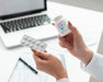Free Female Doctor Holding A Mock-Up Medicine Bottle Psd