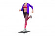 Free Female Sport Outfit Mock-Up Isolated Psd