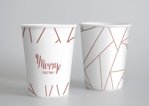 Free Festive Paper Cup Mockup Psd