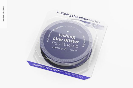 Free Fishing Line Blister Mockup Psd