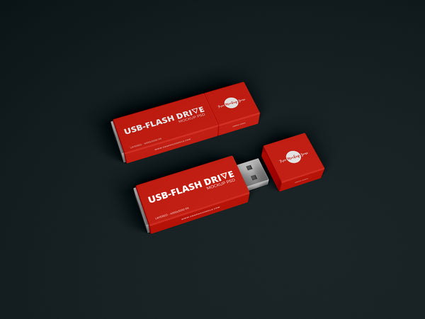 Free Flash Drive-Usb Mockup Psd 2018