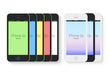 Free Flat Iphone 5C & 5S Mockups