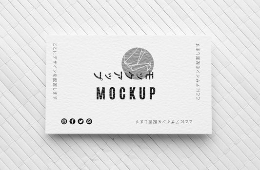 Free Flat Lay Business Card Mock-Up Assortment Psd