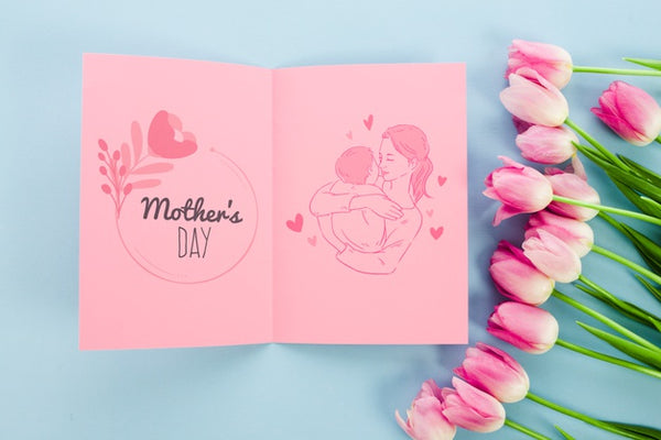 Free Flat Lay Card Mockup For Easter Psd