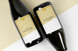 Free Flat Lay Champagne Bottles Mock-Up Psd