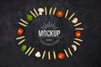 Free Flat Lay Delicious Ingredients For Italian Food Psd