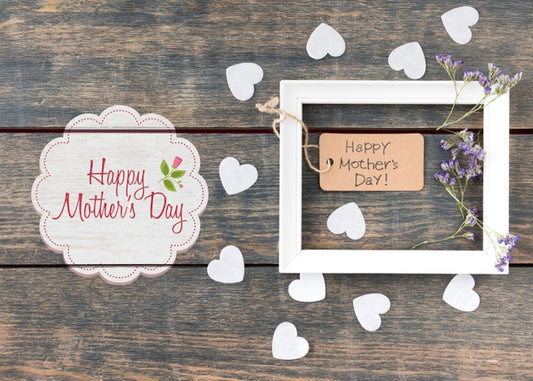 Free Flat Lay Label Mockup For Easter Psd