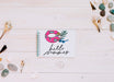 Free Flat Lay Notepad Mockup With Summer Elements Psd