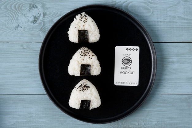 Free Flat Lay Of Asian Food Concept Mock-Up Psd