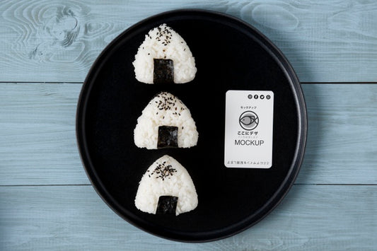 Free Flat Lay Of Asian Food Concept Mock-Up Psd