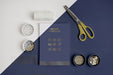 Free Flat Lay Of Carnival Invitation With Beads And Thread Psd