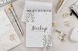 Free Flat Lay Of Elegant And Minimal Desk Psd
