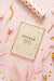 Free Flat Lay Of Elegant Birthday Frame With Confetti Psd