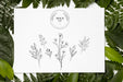 Free Flat Lay Of Frame Mock-Up With Leaves Psd