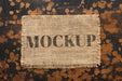 Free Flat Lay Of Mock-Up Frame Design From Burlap Psd
