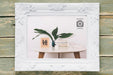 Free Flat Lay Of Simple Rectangular Frame Psd