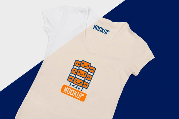 Free Flat Lay Of T-Shirt Concept Mock-Up Psd