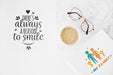 Free Flat Lay Paper Mockup On Workspace Psd