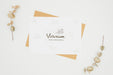 Free Flat Lay Paper On White Background Psd