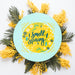 Free Flat Lay Round Card Mockup For Spring Psd