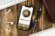 Free Flat Lay Smartphone Mock-Up With Earphones And Pen Psd