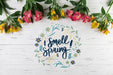 Free Flat Lay Spring Mockup With Copyspace Psd