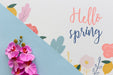 Free Flat Lay Spring Mockup With Copyspace Psd