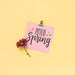Free Flat Lay Spring Mockup With Greeting Card Psd