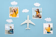 Free Flat Lay Travel Concept With Photos Psd