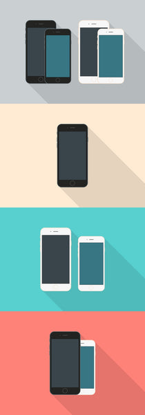 Free Flat Style Iphone 6 Mockups