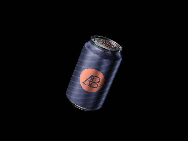 Free Floating Can Mockup