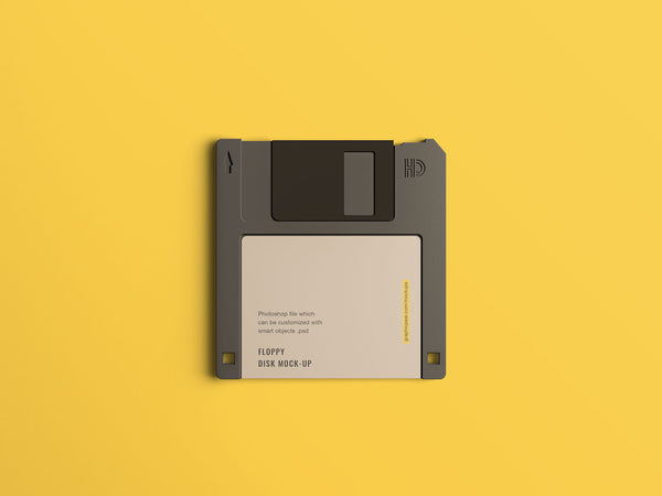 Free Floppy Disk Mockup