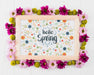Free Floral Frame Composition For Spring Psd