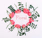 Free Floral Frame Pink Roses Mockup Psd