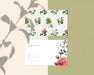 Free Floral Name Card Design Psd