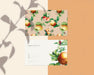 Free Floral Name Card Design Psd