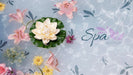Free Floral Spa Concept Mock-Up Psd