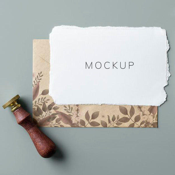 Free Floral Wedding Invitation Card Mockup Psd