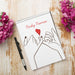 Free Floral Wedding Notepad Mockup Psd