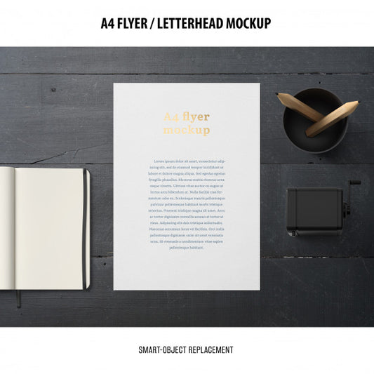 Free Flyer Or Letterhead Mockup Psd