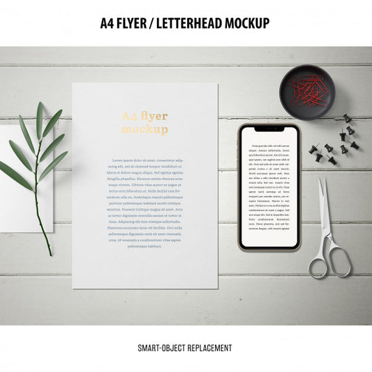 Free Flyer Or Letterhead Mockup Psd