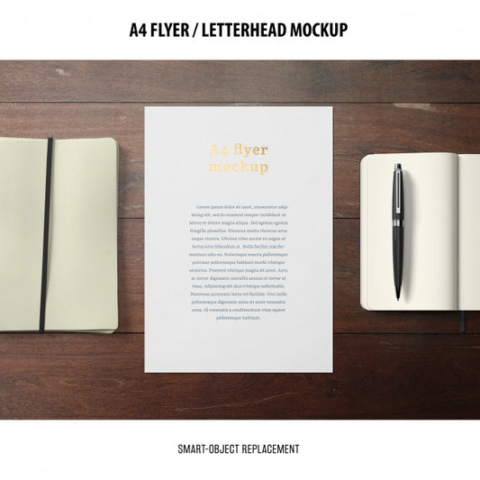 Free Flyer Or Letterhead Mockup Psd